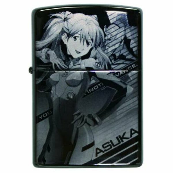 Photo1: Zippo Evangelion Eva Shikinami Asuka Langley 新劇場版:破 Black Nickel Japan Limited Oil Lighter (1)