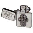 Photo3: Zippo Lily Cross Metal Oxidized Silver Plating Etching Japan Limited Oil Lighter (3)