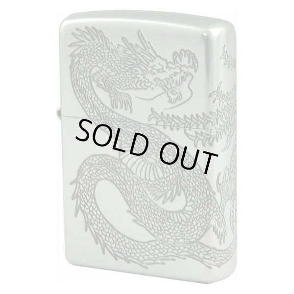 Photo1: Zippo Dragon Ryu Phenix 3-sides Etching Oxidized Silver Plating Japan Limited Oil Lighter (1)