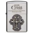 Photo4: Zippo Lily Cross Metal Oxidized Silver Plating Etching Japan Limited Oil Lighter (4)