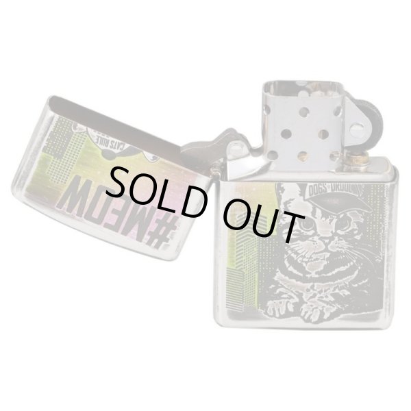 Photo2: Zippo Meow Cat Unique Baseball Cap Design Oxidized Silver Plating Japan Limited Oil Lighter (2)