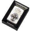 Photo5: Zippo Lily Cross Metal Oxidized Silver Plating Etching Japan Limited Oil Lighter (5)