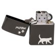 Photo2: Zippo Meow Cat Walking Design Kawaii Pad Black Nickel Plating Japan Limited Oil Lighter (2)