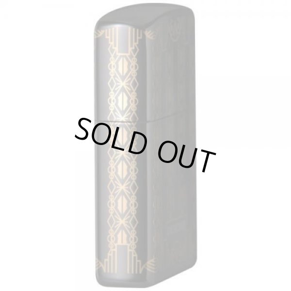 Photo3: Zippo Art Deco 100th Anniversary Model Asia Edition Swarovski Crystals Ebony Oil Lighter (3)