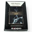 Photo4: Zippo 1935 Replica G Line Gold Tank Black Nickel Plating Etching Japan Limited Oil Lighter (4)