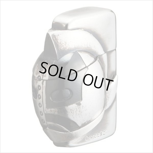 Photo3: Kinnikuman Soldier Big Face Metal Ronson Typhoon Silver Plating Japan Limited Oil Lighter (3)