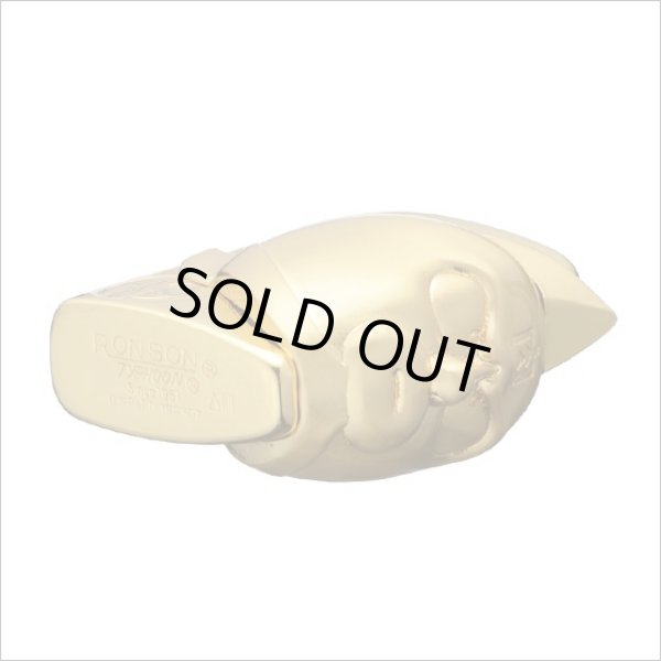 Photo6: Kinnikuman Big Face Metal Ronson Typhoon Gold Plating Japan Limited Oil Lighter (6)