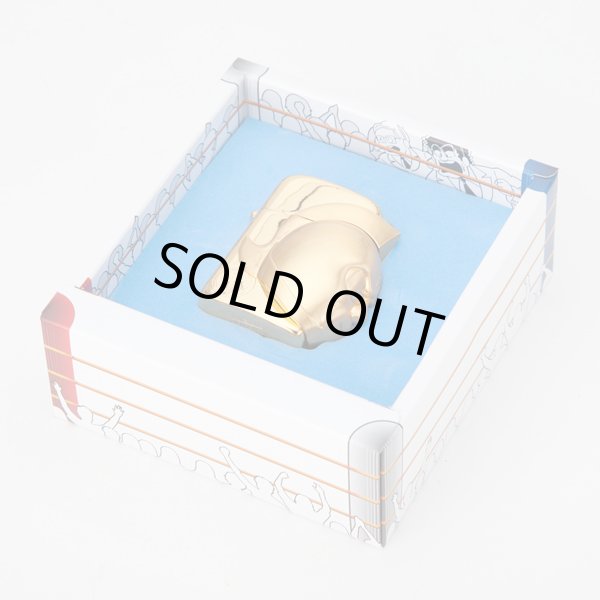 Photo7: Kinnikuman Big Face Metal Ronson Typhoon Gold Plating Japan Limited Oil Lighter (7)