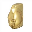 Photo1: Kinnikuman Big Face Metal Ronson Typhoon Gold Plating Japan Limited Oil Lighter (1)