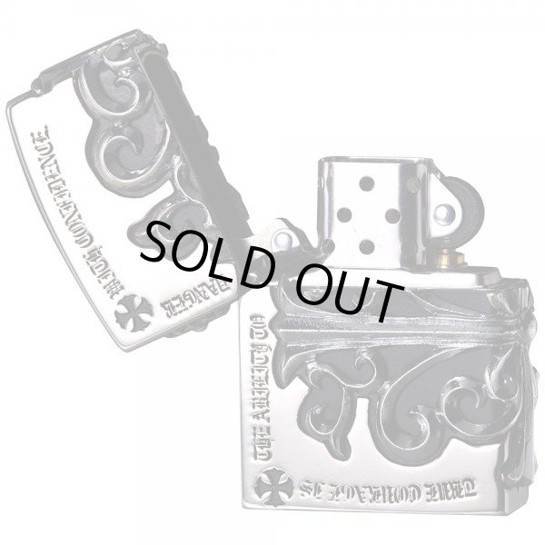 Photo4: Zippo Gothic Silver Side Arabesque Cross Full Metal Jacket Japan Limited Heavy Weight Oil Lighter (4)