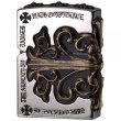 Photo1: Zippo Gothic Gold Side Arabesque Cross Full Metal Jacket Japan Limited Heavy Weight Oil Lighter (1)