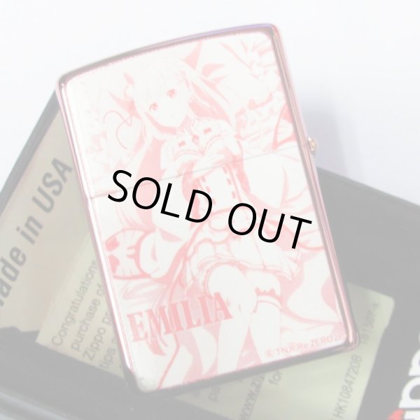 Photo2: Zippo Re:ZERO Starting Life in Another World Emilia Japanese Rose Pink Japan Limited Oil Lighter (2)