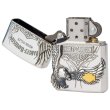 Photo2: Zippo Harley Davidson Japan Limited Big Eagle Metal Silver Plating HDP-16 Oil Lighter (2)