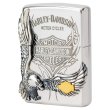 Photo1: Zippo Harley Davidson Japan Limited Big Eagle Metal Silver Plating HDP-16 Oil Lighter (1)