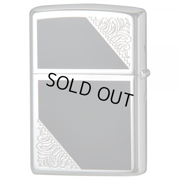 Photo3: Zippo Venetian Design Both Sides Etching Black Silver Plating Japan Limited Oil Lighter (3)