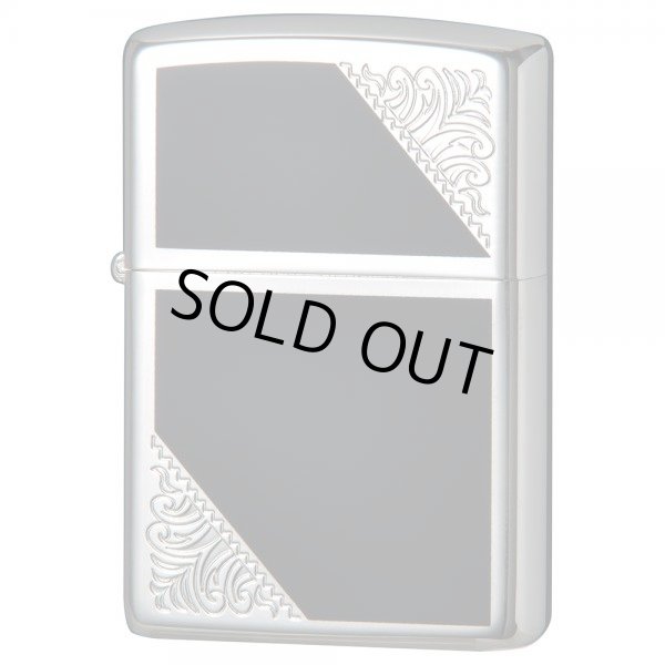 Photo1: Zippo Venetian Design Both Sides Etching Black Silver Plating Japan Limited Oil Lighter (1)