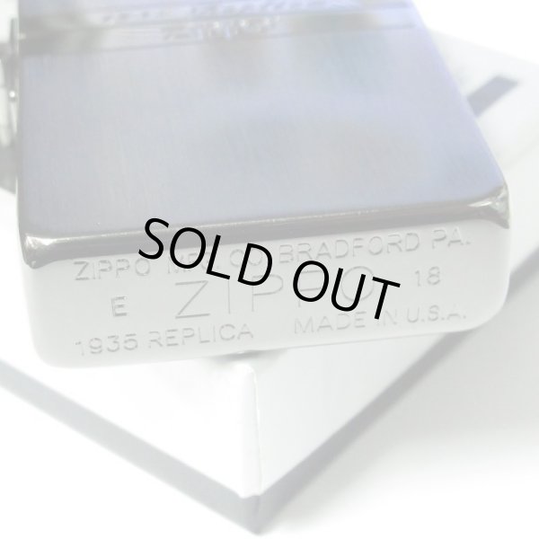 Photo4: Zippo 1935 Replica Mirror Line Black Nickel Etching Japan Limited Oil Lighter (4)