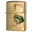 Photo1: Zippo 3D Green Frog Antique Brass Plating Japan Limited (1)