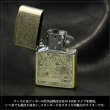 Photo4: Zippo Peony Flower Both Sides Etching Oxidized Brass Plating Japan Limited Oil Lighter (4)
