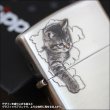 Photo4: Zippo Cute Kawaii Cat kitten Oxidized Silver Plating Japan Limited Oil Lighter (4)