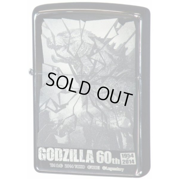 Photo1: Zippo Godzilla 60th Anniversary Holywood A Black Nickel Plating Japan Limited Oil Lighter (1)