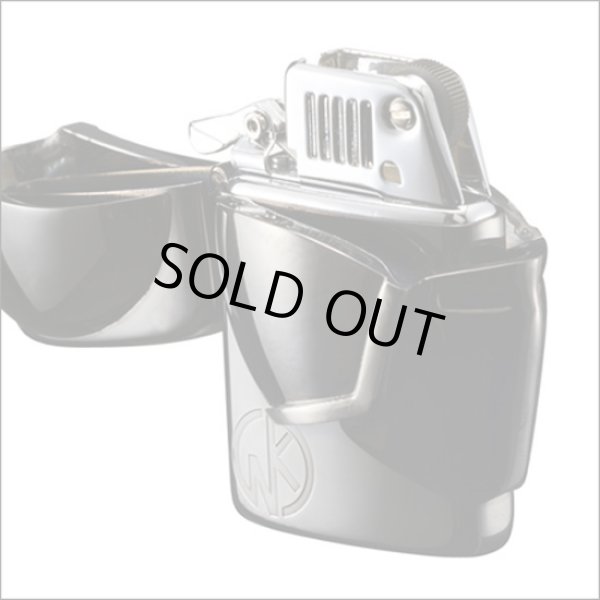 Photo2: Kinnikuman Warsman Big Face Metal Ronson Typhoon Black Japan Limited Oil Lighter (2)