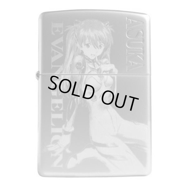 Photo1: Zippo Evangelion Eva Asuka Langley 貞本義行 Silver Pearl Plating Japan Limited Limited Oil Lighter (1)