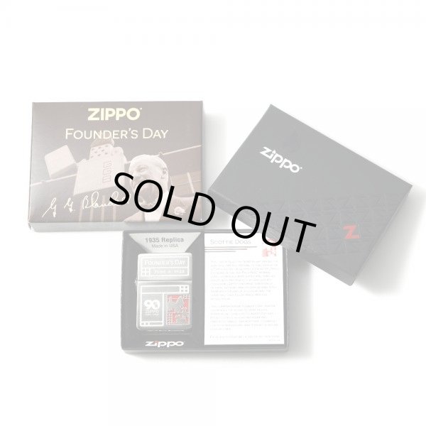 Photo4: Zippo 1935 Replica Founder's Day Anniversary Model Etching 5000 Limited Scottie Oil Lighter (4)