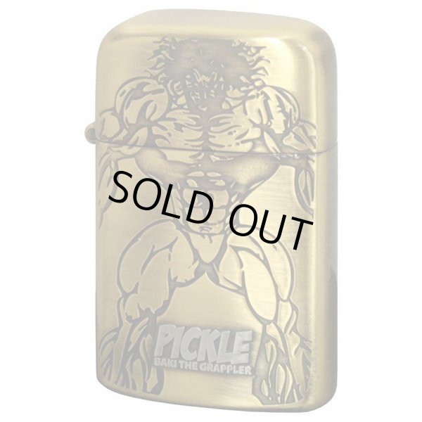 Photo1: Grappler Baki Pickle Ronson Typhoon Oil Lighter Oxidized Brass Japan Limited Japanese Anime (1)