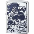 Photo1: Zippo BAKI All Cast Japanese Anime Manga Etching Oxidized Silver Plating Japan Limited Oil Lighter (1)