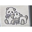 Photo4: Zippo Chinese Panda Bear Twins Etching Oxidized Silver Plating Japan Limited Oil Lighter (4)