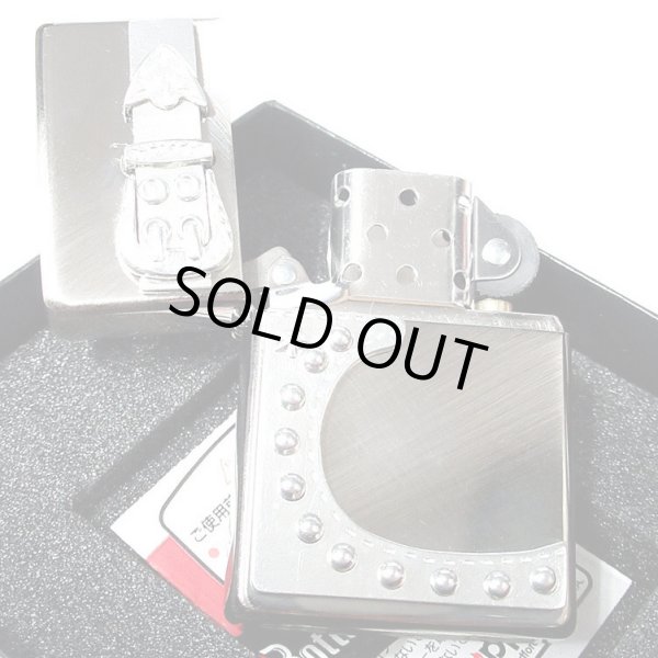 Photo2: Vintage Zippo Bottomz Up Belt Metal Used Finish Japan Limited Oil Lighter (2)