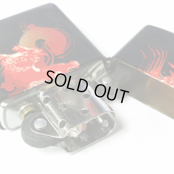 Photo3: Vintage Zippo Chinese Lion Makie Black Japan Limited Oil Lighter (3)