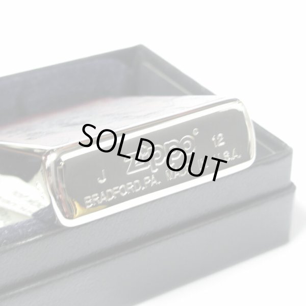 Photo4: Zippo Raijin Extra Art print Etching Red Silver Plating Japan Limited Oil Lighter (4)