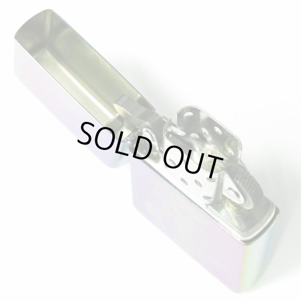 Photo3: Vintage Zippo Native American Skull Rainbow Titanium Coating Laser Marking Japan Limited Oil Lighter (3)