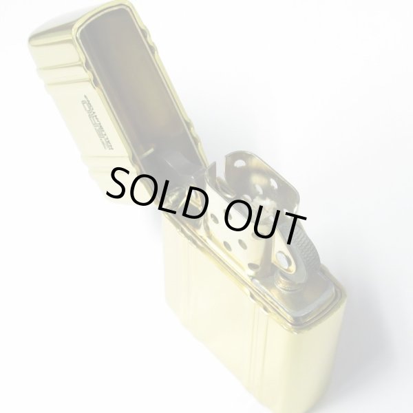 Photo4: Vintage Zippo ZERO HALLIBURTON PG Aluminum Jacket Gold Tank Japan 1000 Limited Oil Lighter (4)