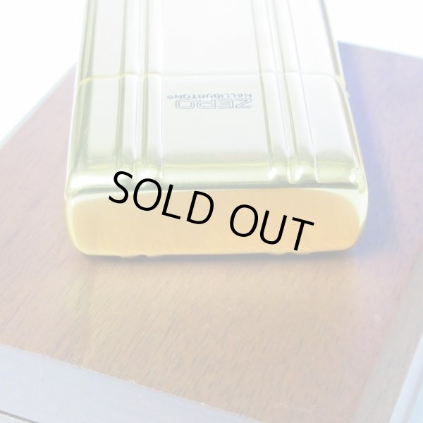 Photo5: Vintage Zippo ZERO HALLIBURTON PG Aluminum Jacket Gold Tank Japan 1000 Limited Oil Lighter (5)