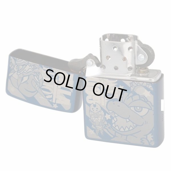 Photo5: Zippo Godzilla Evangelion Eva Deformation Etching Blue Japan Limited #0001 Oil Lighter (5)