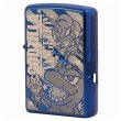 Photo1: Zippo Godzilla Evangelion Eva Deformation Etching Blue Japan Limited #0001 Oil Lighter (1)