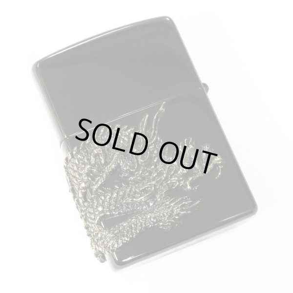 Photo4: Vintage Zippo Dragon Ryujin Kanji 龍神 Ryu 3-Sides Metal Black Nickel Japan Limited Oil Lighter (4)