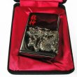 Photo1: Vintage Zippo Dragon Ryujin Kanji 龍神 Ryu 3-Sides Metal Black Nickel Japan Limited Oil Lighter (1)