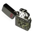 Photo5: Vintage Zippo Dragon Ryujin Kanji 龍神 Ryu 3-Sides Metal Black Nickel Japan Limited Oil Lighter (5)