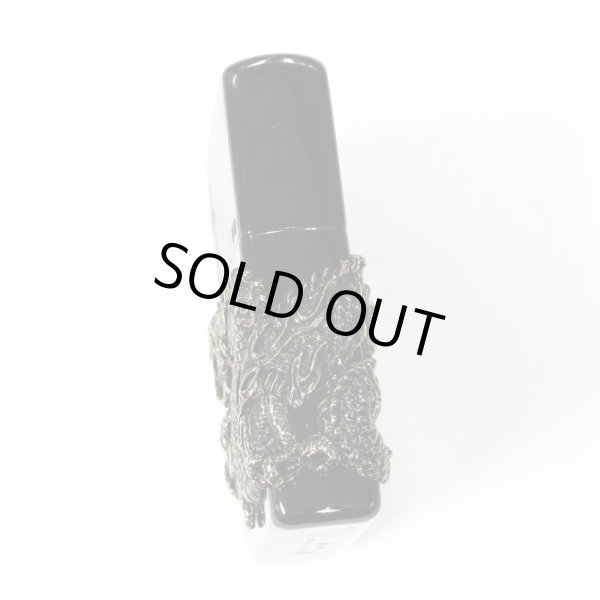 Photo3: Vintage Zippo Dragon Ryujin Kanji 龍神 Ryu 3-Sides Metal Black Nickel Japan Limited Oil Lighter (3)