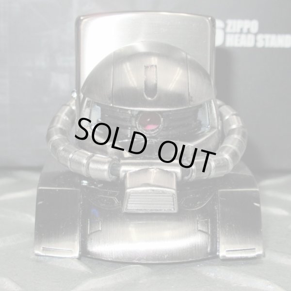 Photo8: Vintage Zippo MS-06 Zaku2 Mono-Eye Head Stand Model Mobile Suit Gundam Japan Limited Oil Lighter (8)
