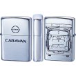 Photo3: Zippo NISSAN CARAVAN Both Sides Etching Oxidized Silver Plating Japan Limited Oil Lighter (3)