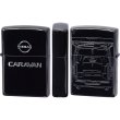 Photo3: Zippo NISSAN CARAVAN Both Sides Etching Black Nickel Plating Japan Limited Oil Lighter (3)