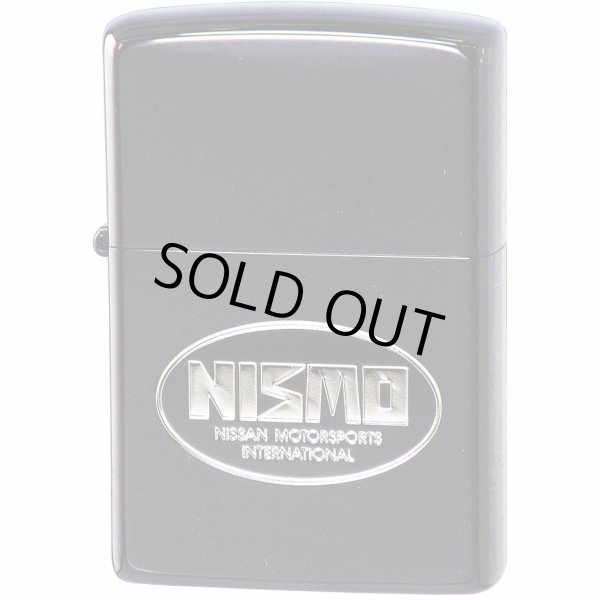 Photo1: Zippo NISSAN NISMO Logo Both Side Etching Ion Black Silver Plating Japan Limited Oil Lighter (1)