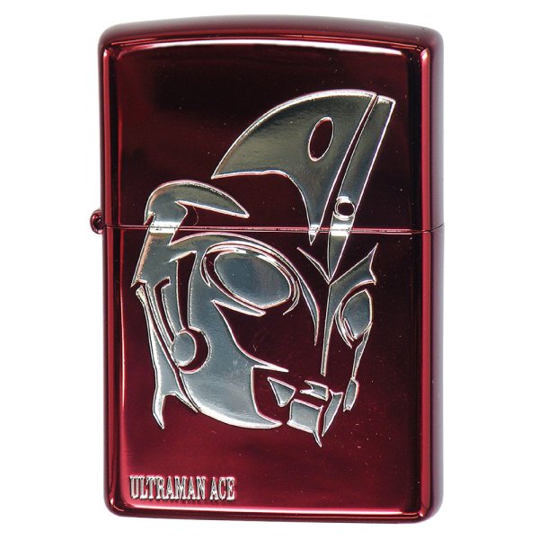 Photo1: Zippo ULTRAMAN ACE Both Sides Etching Ion Red Plating Nickel Japan Limited Oil Lighter (1)