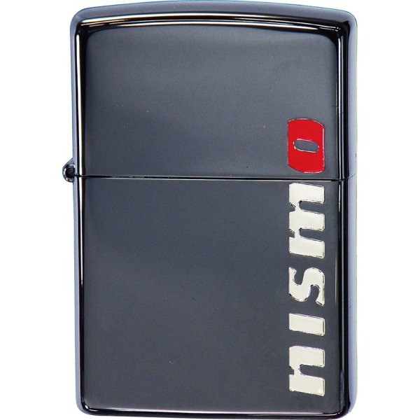 Photo1: Zippo NISSAN NISMO Logo New Version Etching Black Nickel Plating Japan Limited Oil Lighter (1)