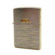 Photo1: Zippo Cat Walk Silver Gold Plating Both Sides Etching Japan Limited Oil Lighter (1)